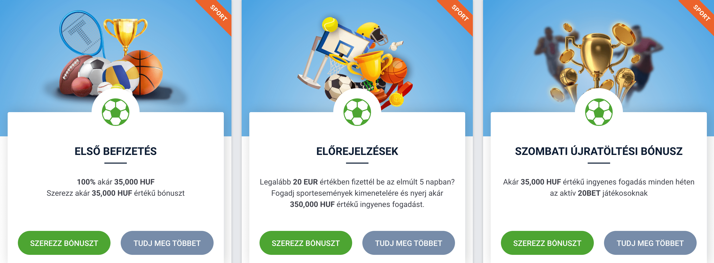 20bet Bónusz