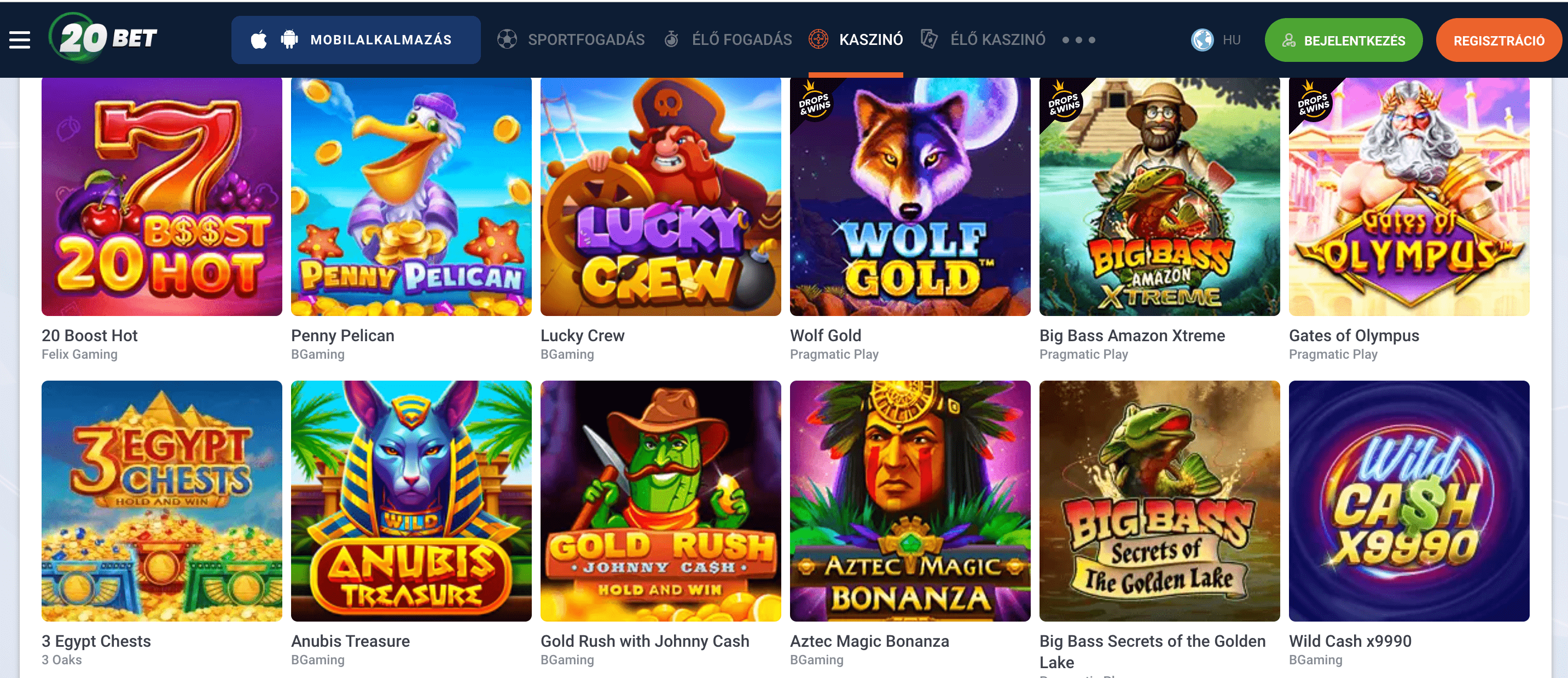 20bet Kaszinó